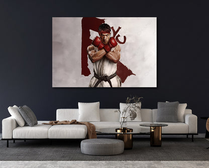 Street Fighter Canvas Print Fighting Wall Art