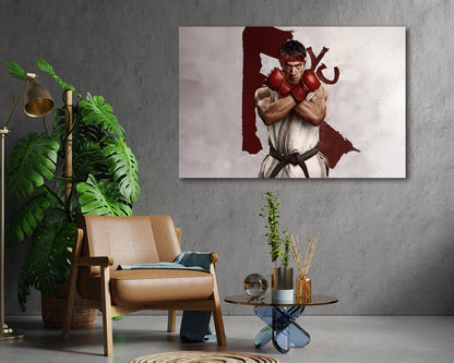 Street Fighter Canvas Print Fighting Wall Art