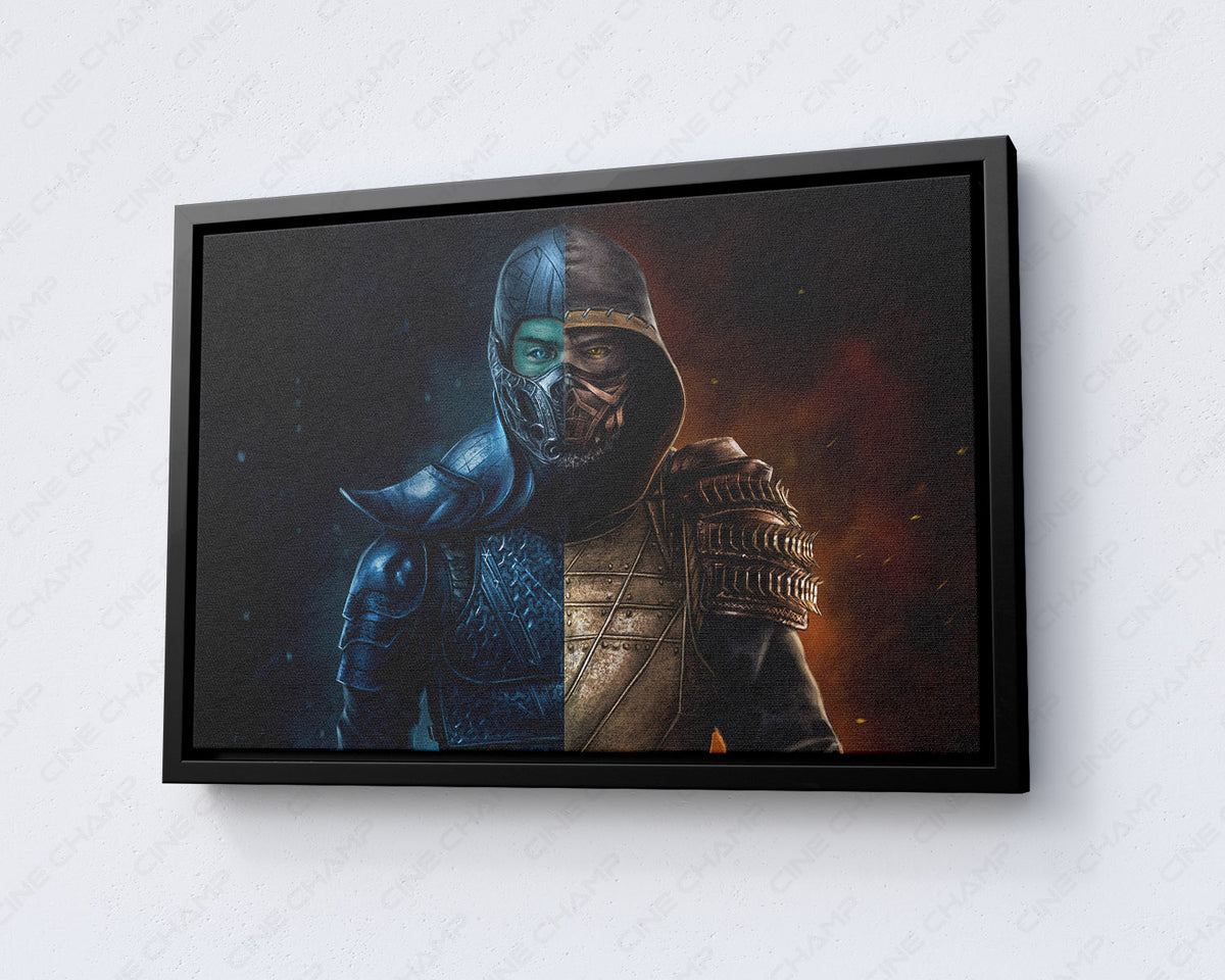 Sub-Zero Scorpion Fighting Game Wall Decor