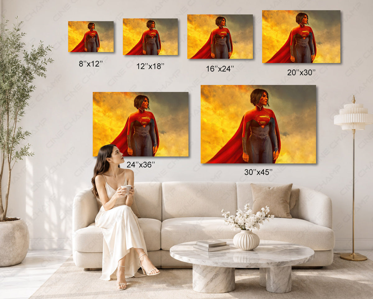 Supergirl Home Theater Canvas Artwork