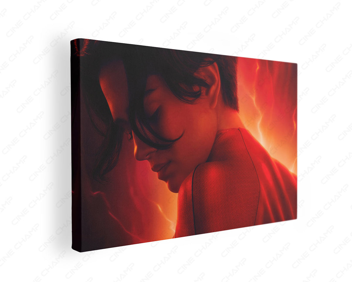 Supergirl In The Flash Canvas Wall Art