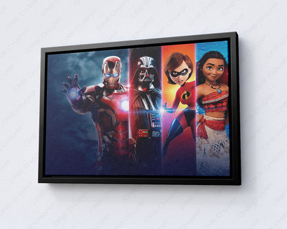 Superhero Fantasy Mashup Canvas Print
