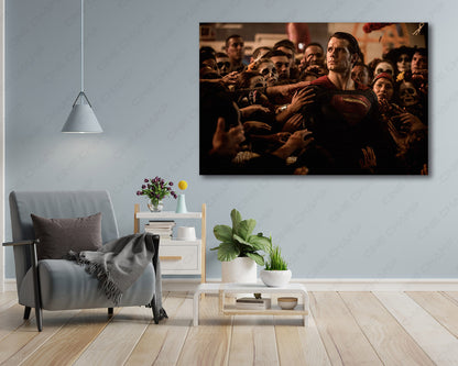 Superman wall art for home theater