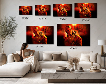 Supernatural folk horror canvas print