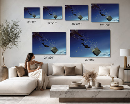 Surfing Action Movie Canvas Artwork