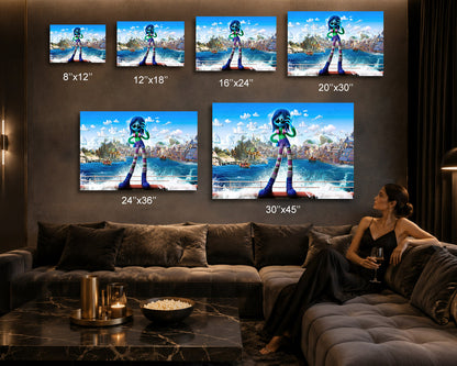 Teenage Kraken Character Wall Art