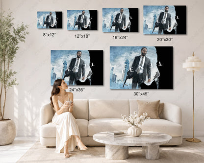 Tenet sci-fi action premium canvas