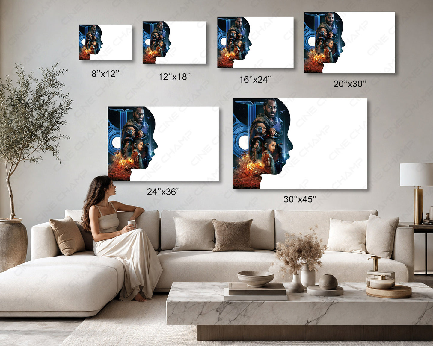 The Creator Canvas Print Sci-Fi Movie Wall Art