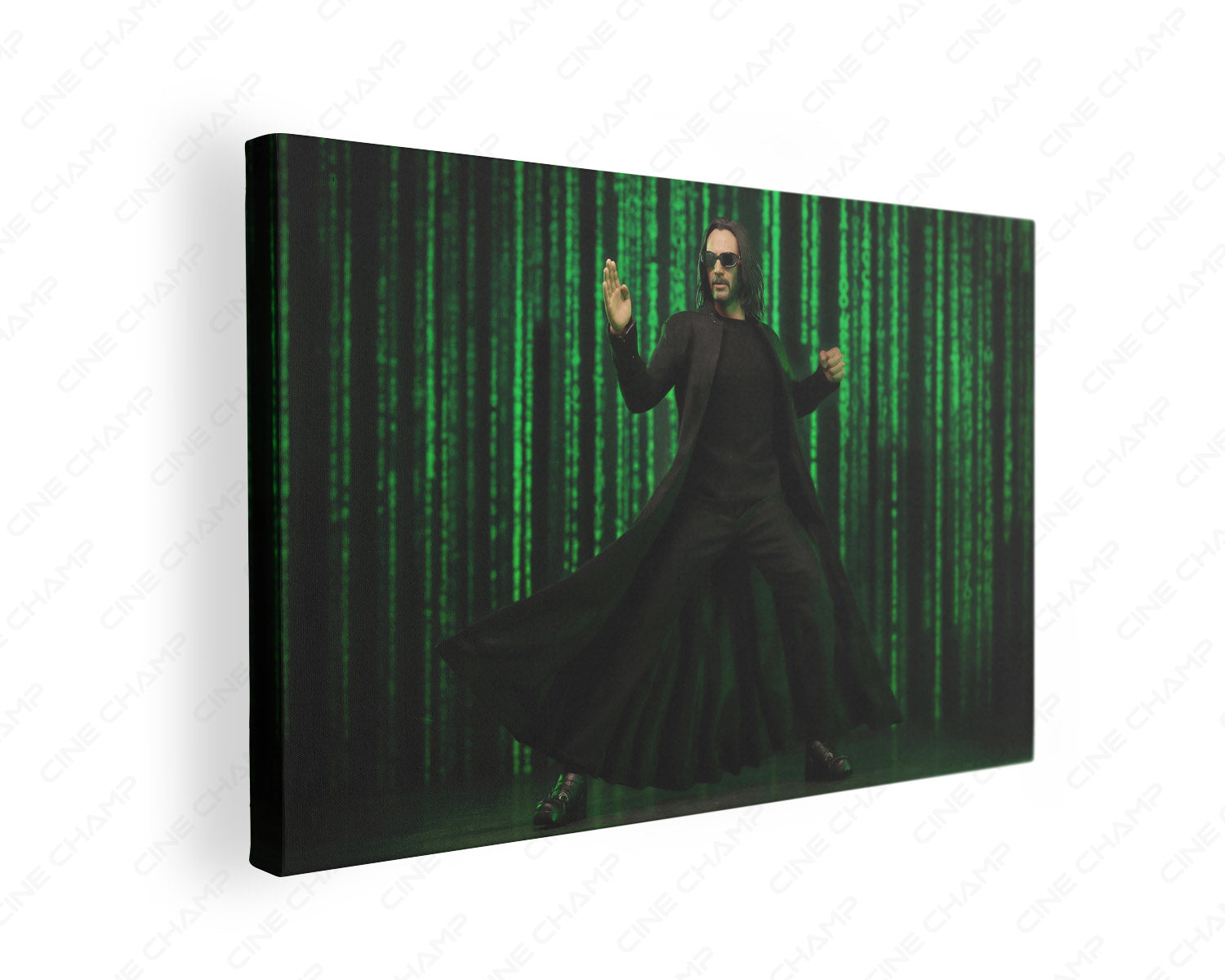 The Matrix Resurrections inspired canvas gallery wrap wall art for modern home theater and office decor