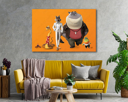The Bad Guys Animated Movie Canvas Print