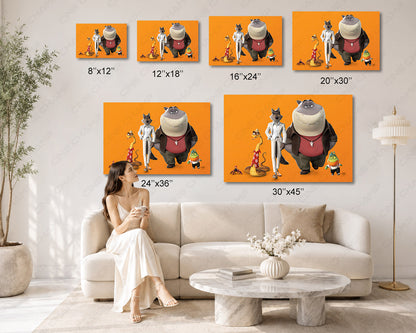 The Bad Guys Family Movie Wall Art