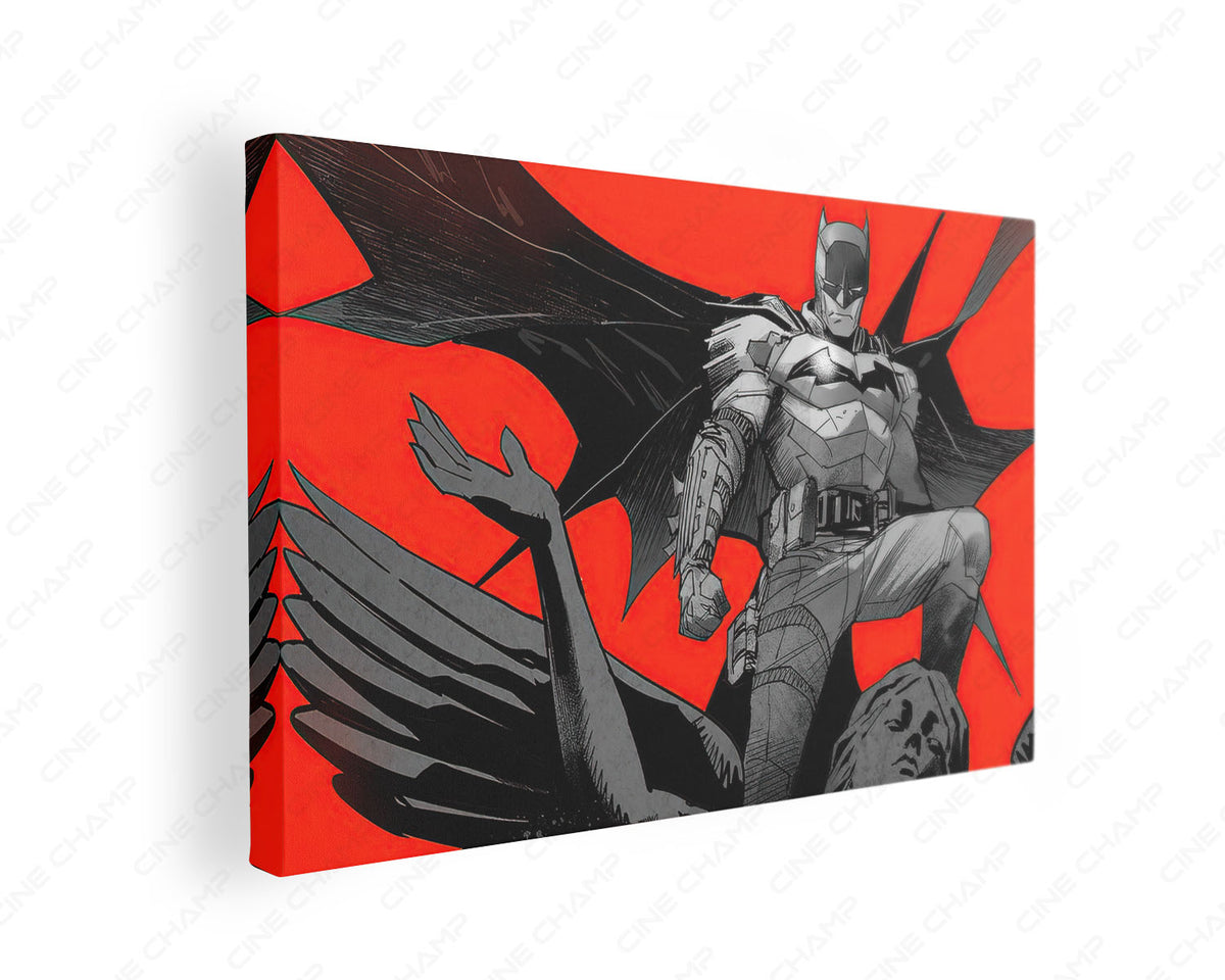 The Batman Comic Art Canvas Wall Art