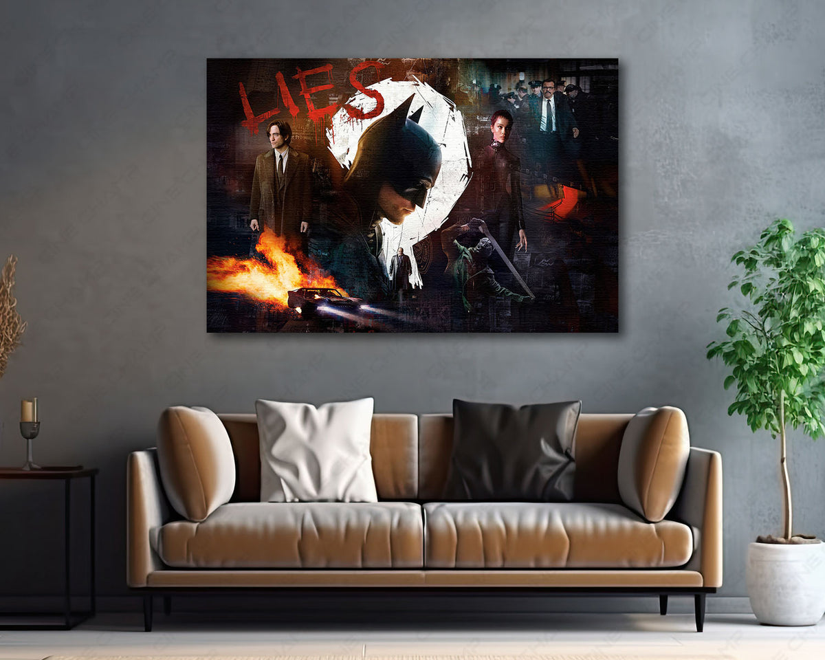 The Batman Multi Character Canvas Print