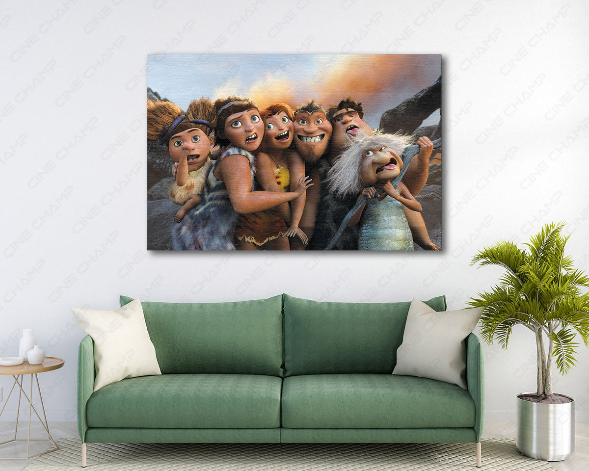 The Croods Animated Movie Canvas Decor