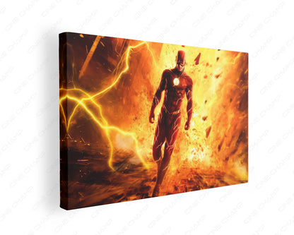 The Flash Barry Allen canvas wall art