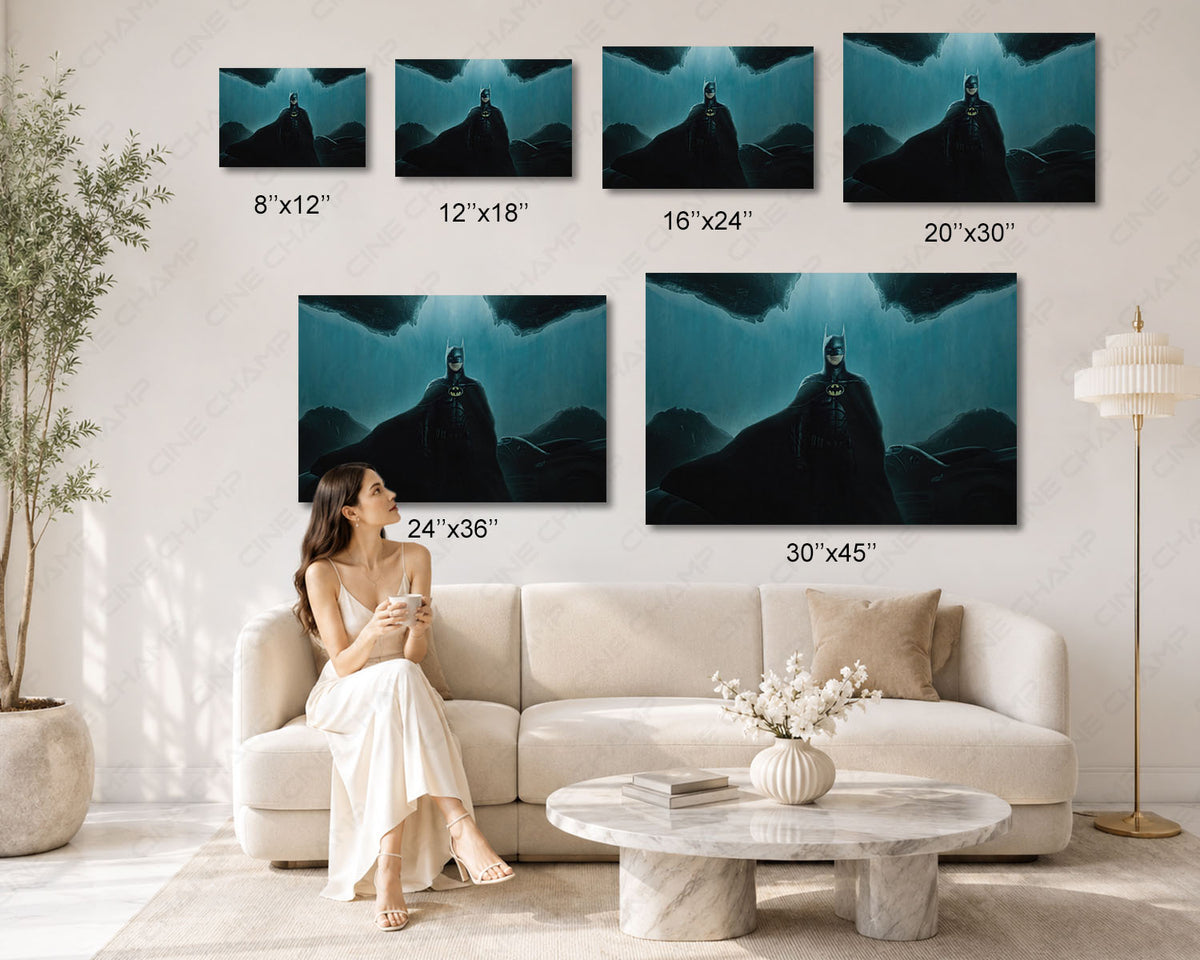 The Flash Batman Canvas Wall Art