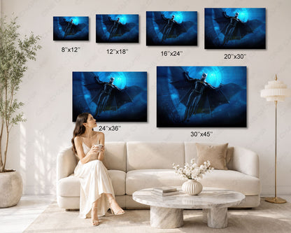 The Flash Batman Cinematic Canvas Art