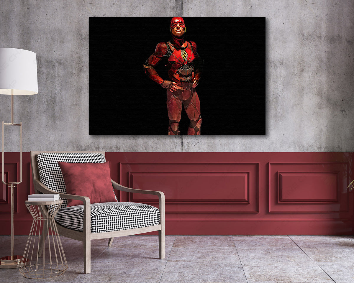 The Flash Justice League canvas print
