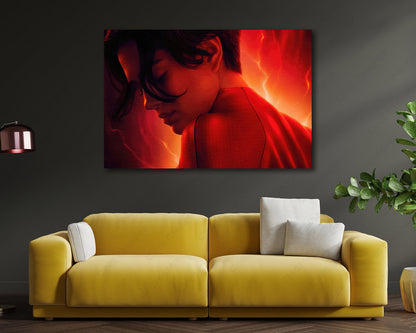 The Flash Supergirl Canvas Print