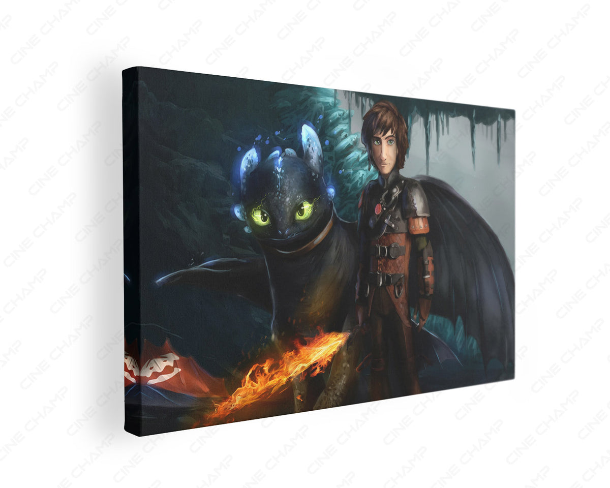The Hidden World Toothless canvas print