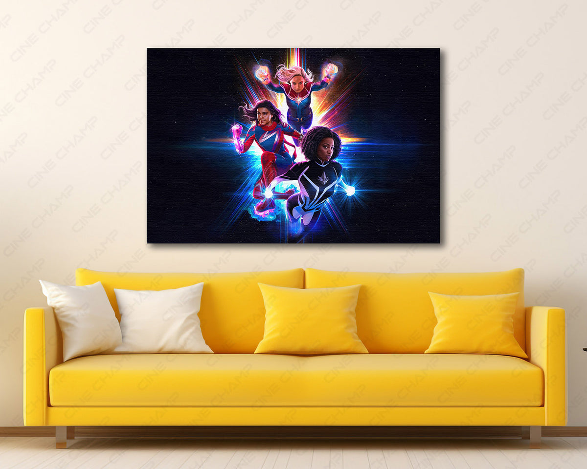 The Marvels Captain Marvel Canvas Print