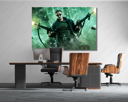 The Matrix Cyberpunk Canvas Artwork