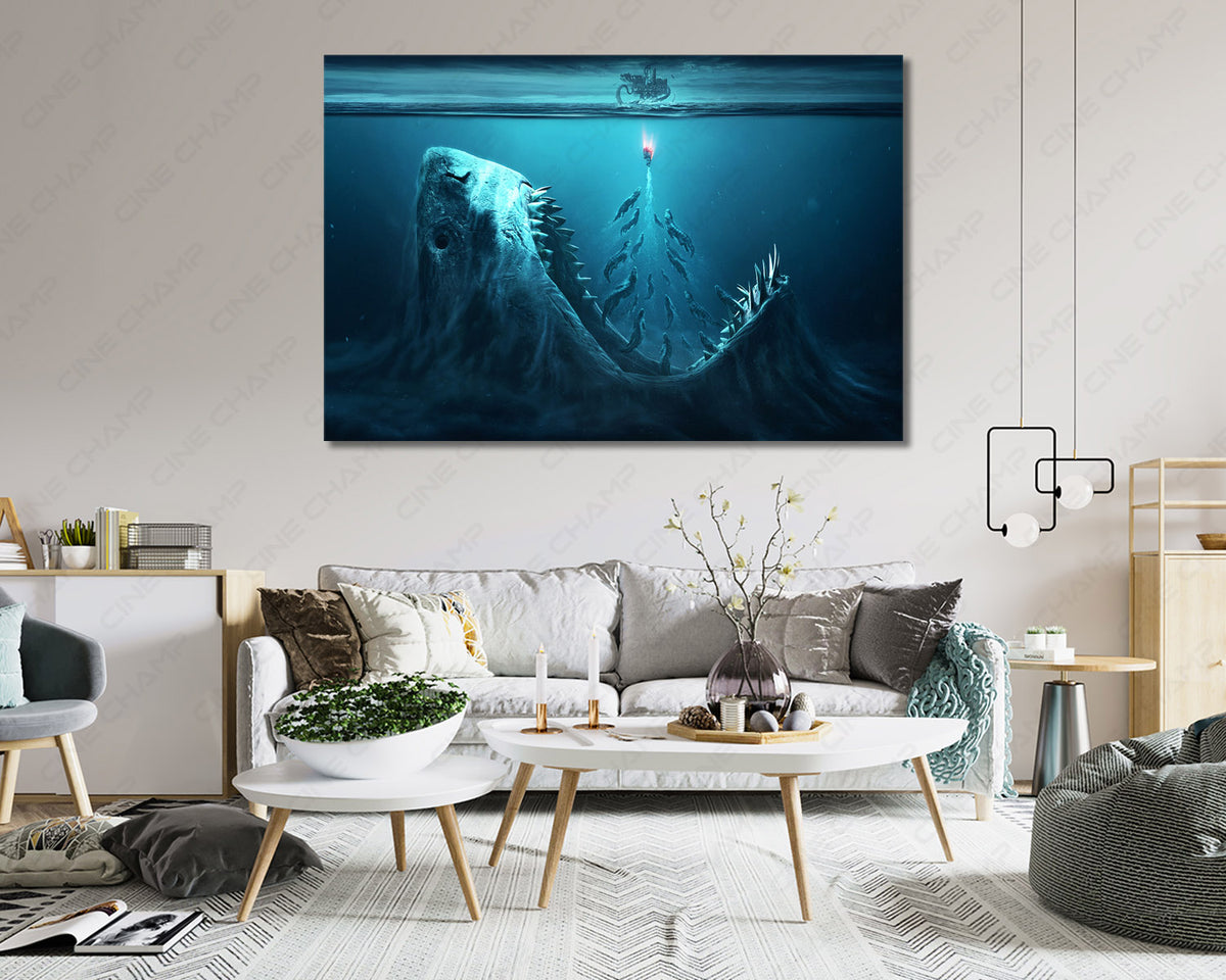 The Meg 2 Cinematic Shark Artwork