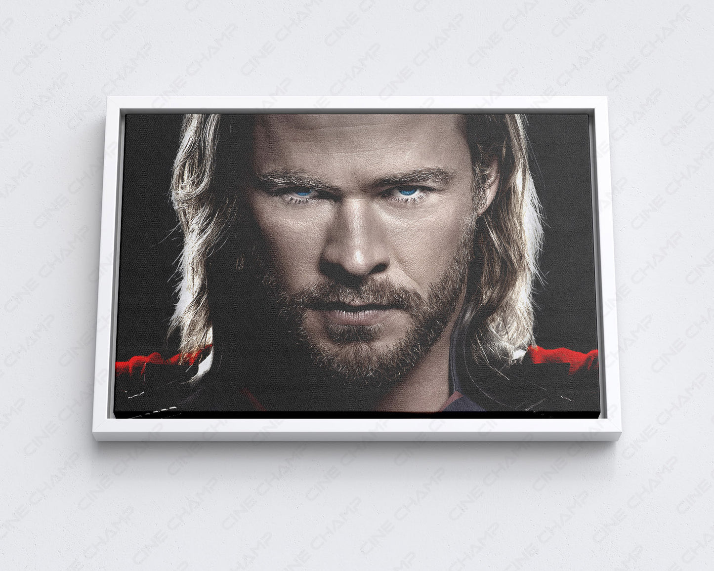 Thor Canvas Print with White Floating Frame for Stylish Marvel-Themed Wall Decoration