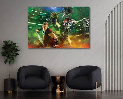 Thor Hulk Ragnarok canvas print