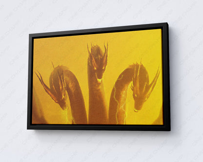 Three headed Ghidorah cinematic artwork