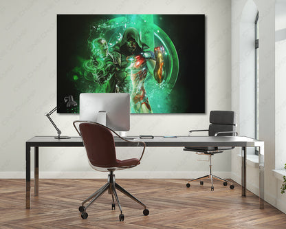 Titans Clash cinematic canvas artwork