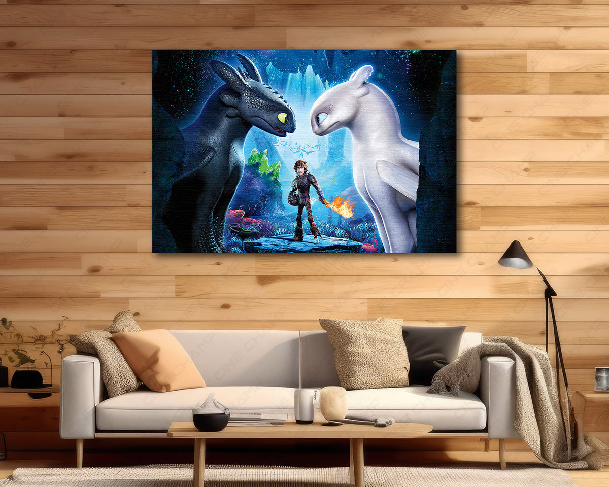 Toothless Hidden World movie wall decor