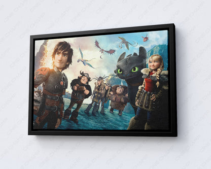 Toothless canvas for dragon fans