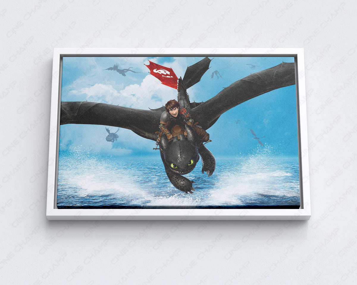 Toothless canvas for gaming room