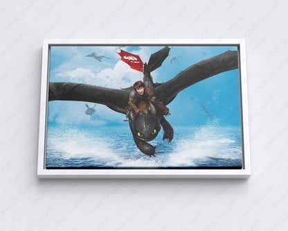 Toothless canvas for gaming room