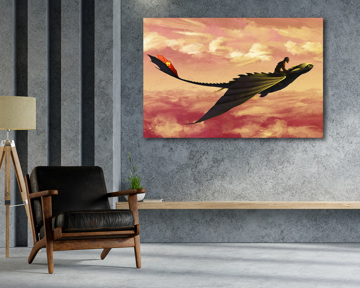 Toothless canvas for kids room