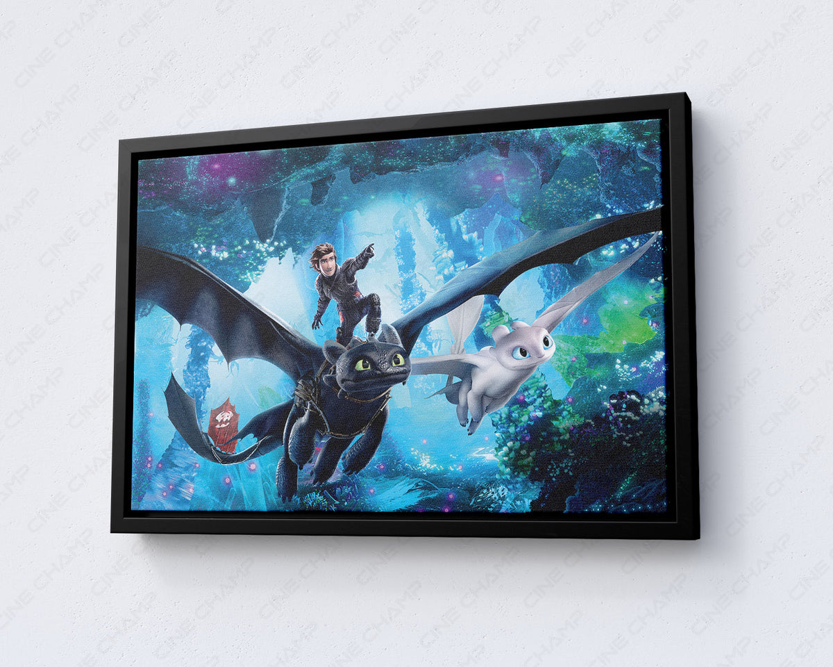 Toothless collector canvas wall decor
