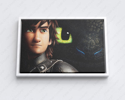 Toothless wall art for dragon fans