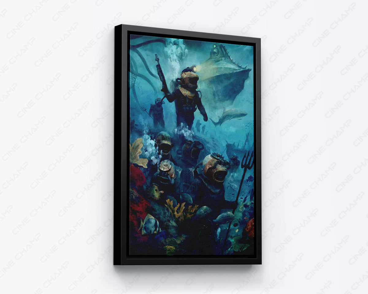 Underwater Adventure Movie Poster Canvas