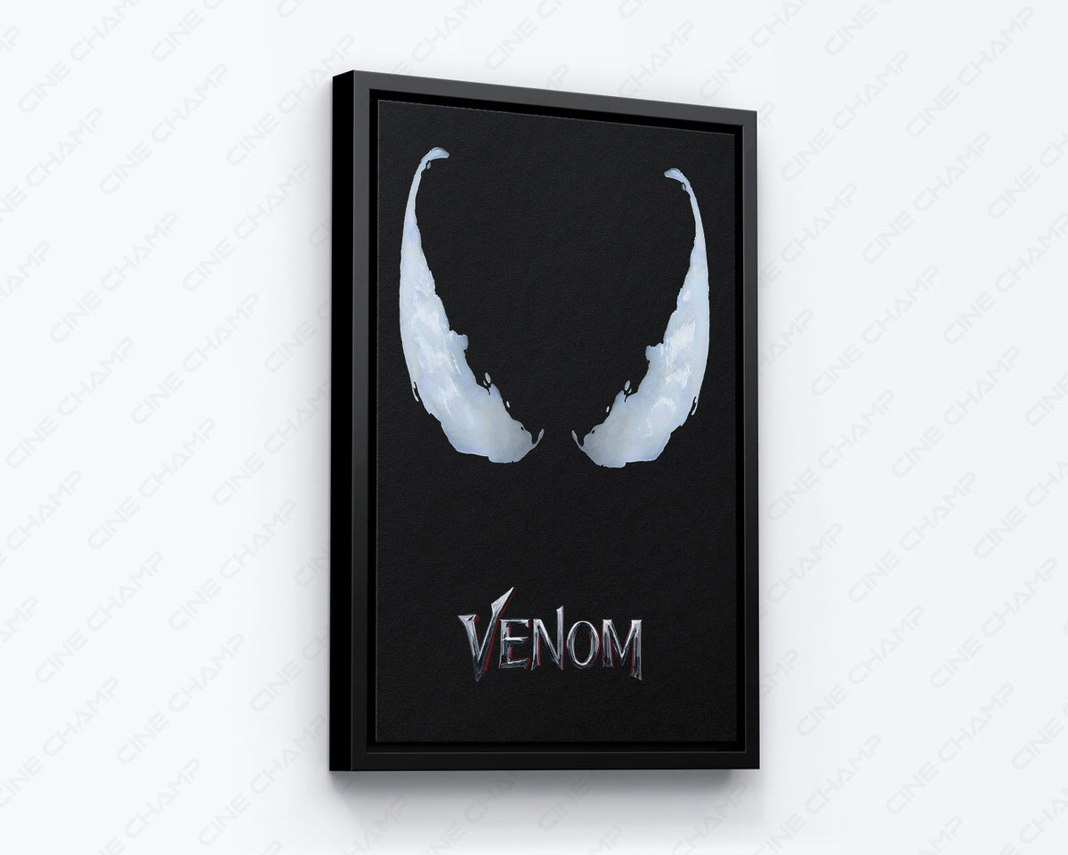 Venom Dark Superhero Portrait Canvas Print