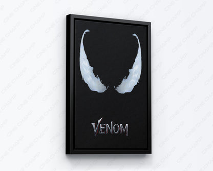 Venom Dark Superhero Portrait Canvas Print