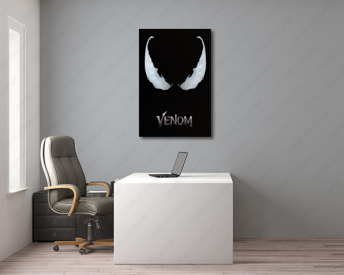 Venom Face Symbiote Canvas Artwork