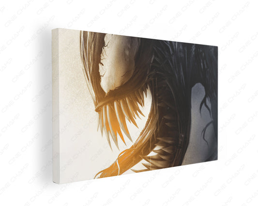 Venom Let There Be Carnage Canvas Print Gallery Wrap Featuring Marvel Antihero Inspired Wall Artwork