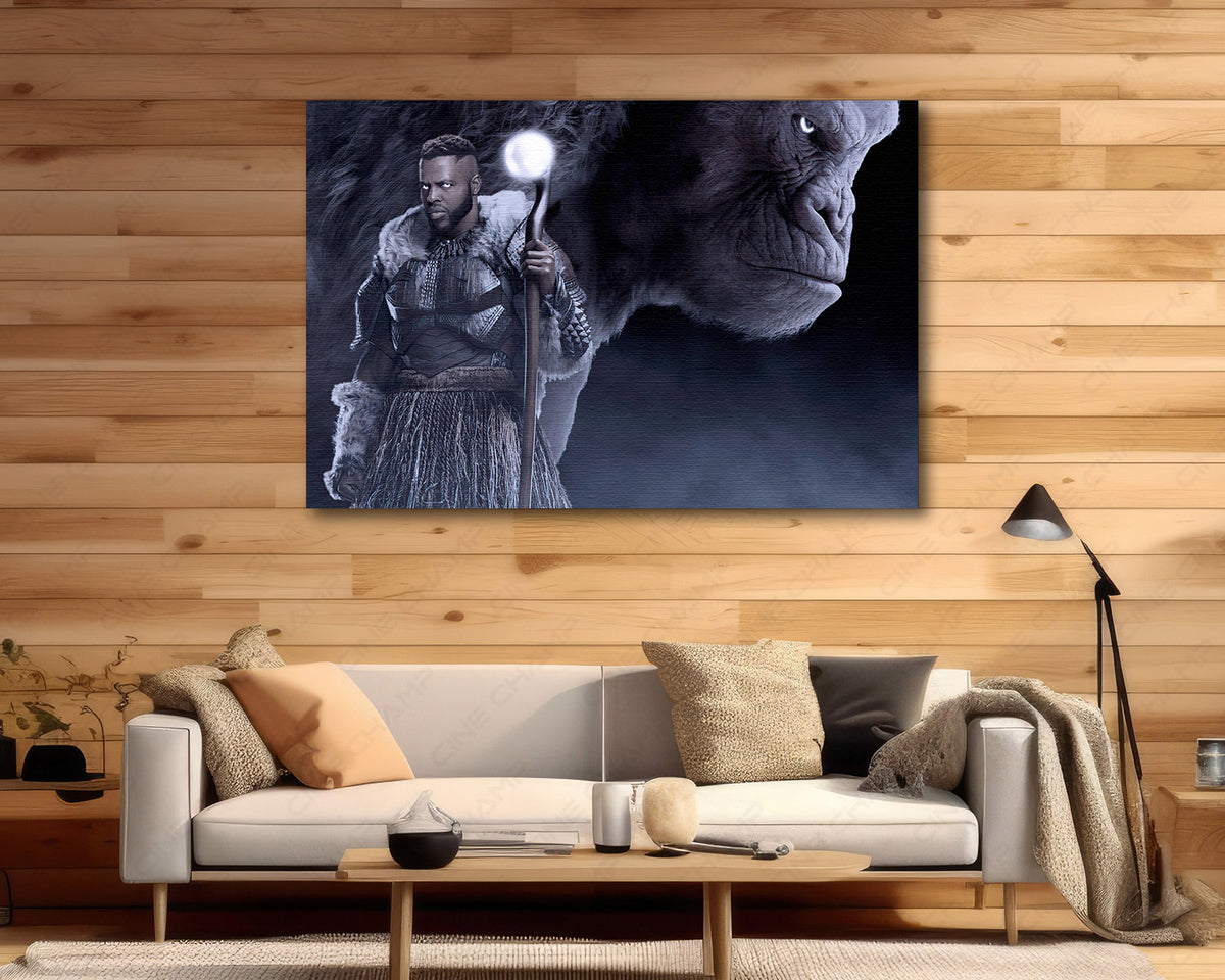 Wakanda Jabari warrior canvas artwork