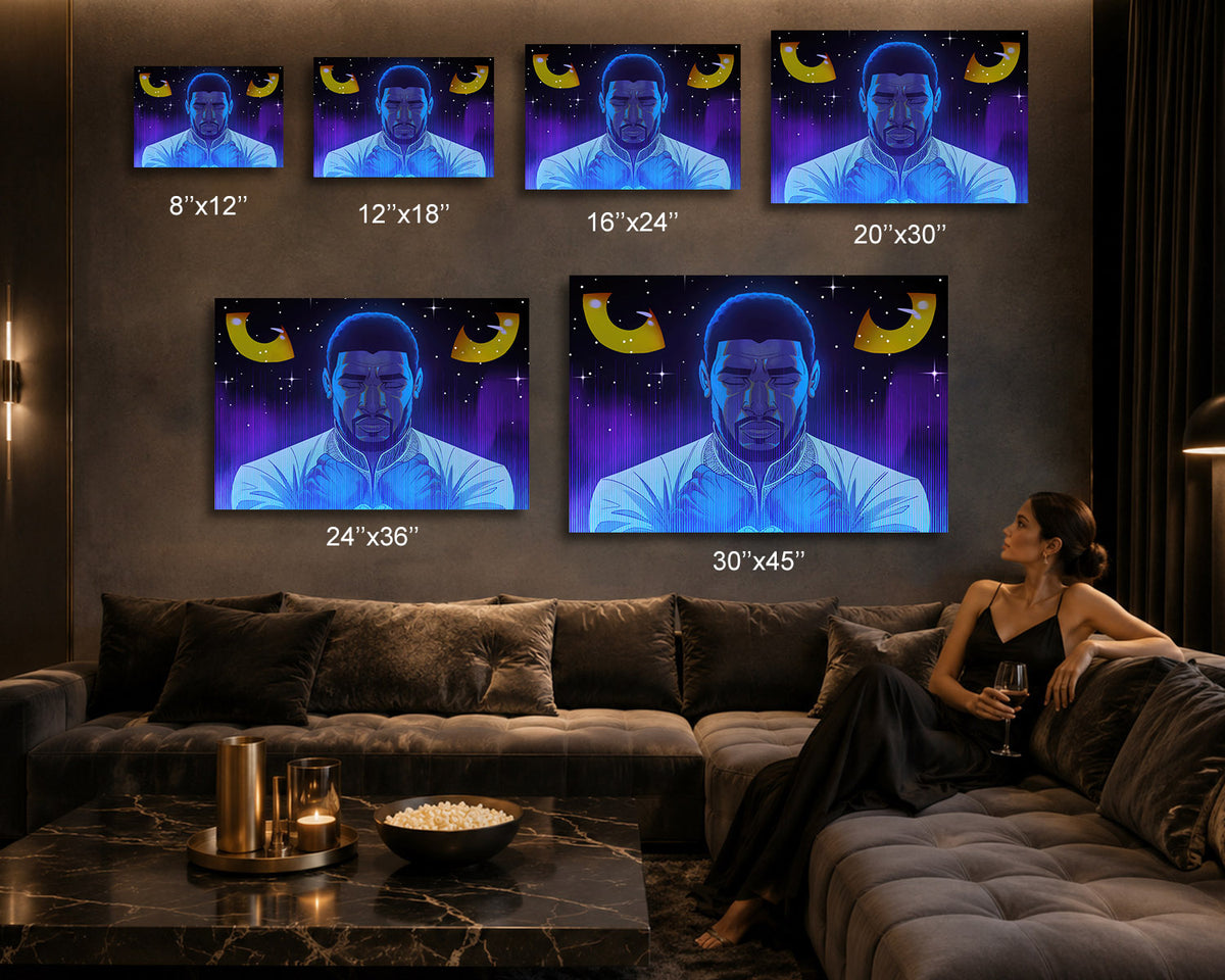 Wakanda Superhero Character Wall Art