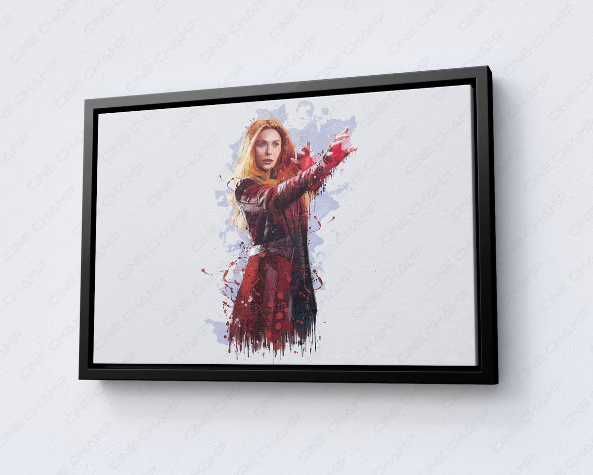 Wanda Maximoff Splatter Wall Artwork