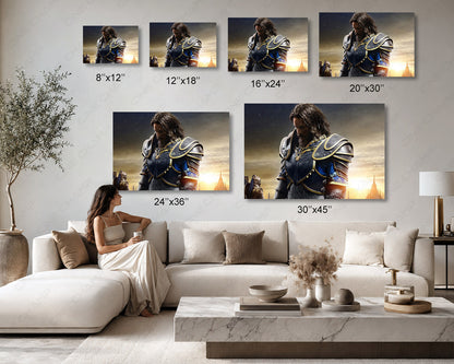 Anduin Lothar Warcraft Canvas Print