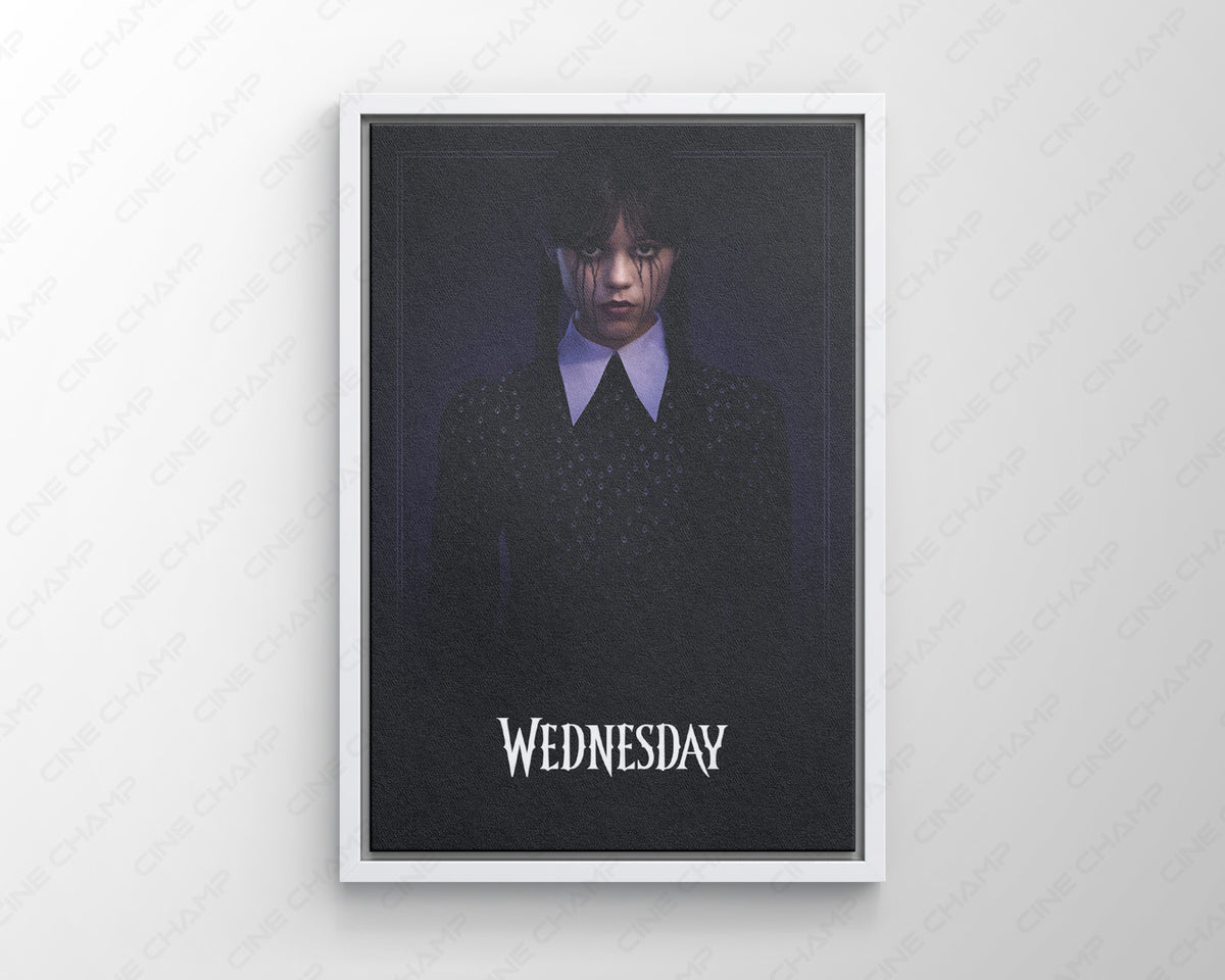 Wednesday Gothic Portrait Canvas Print