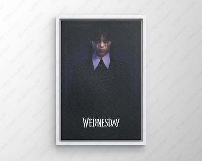 Wednesday Gothic Portrait Canvas Print