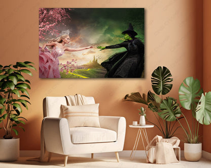 Wicked Elphaba Glinda canvas print